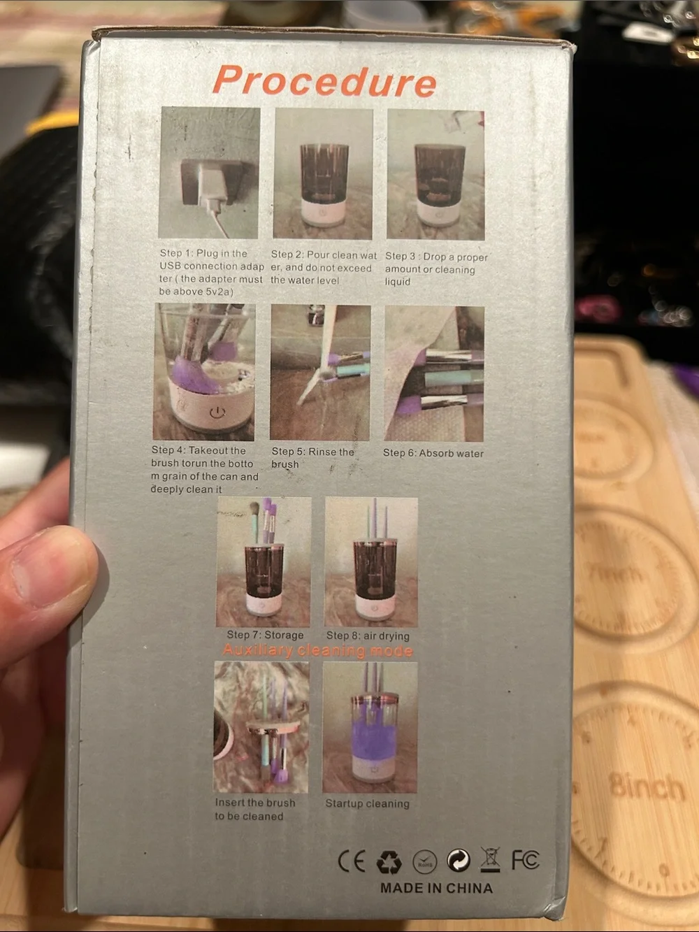 Pink Makeup Brush Cleaner - Electric Brush Washer